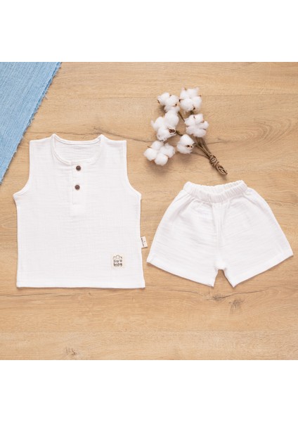 Müslin Kolsuz Yazlık Bebek Takımı fiyatları
