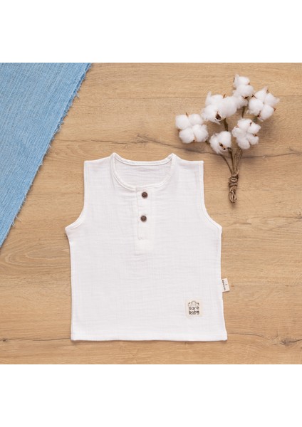 Müslin Kolsuz Yazlık Bebek Takımı modelleri