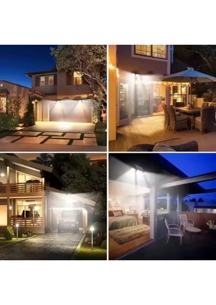 Güneş Enerji Hareket Sensörlü Su Geçirmez 20W 120 LED Solar Aydınlatma Lamba