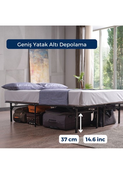 Smart Base Çift Kişilik Katlanır Metal Karyola