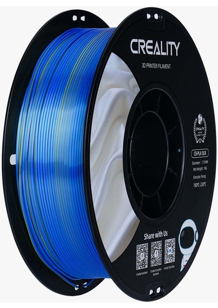 Cr-Silk Pla 1.75MM 1 kg Standart- (Ipek) Sarı-Mavi
