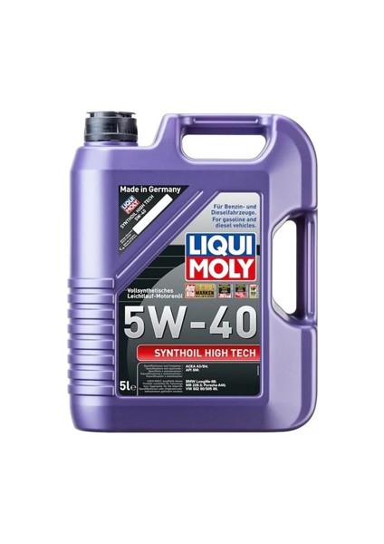 5W40 Synthoil High Tech 5 Litre