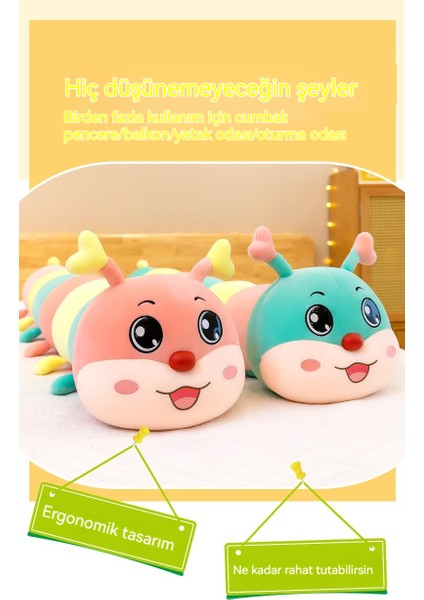Aşk Tırtıl Uzun Yastık Yeni Peluş Oyuncak (Yurt Dışından)