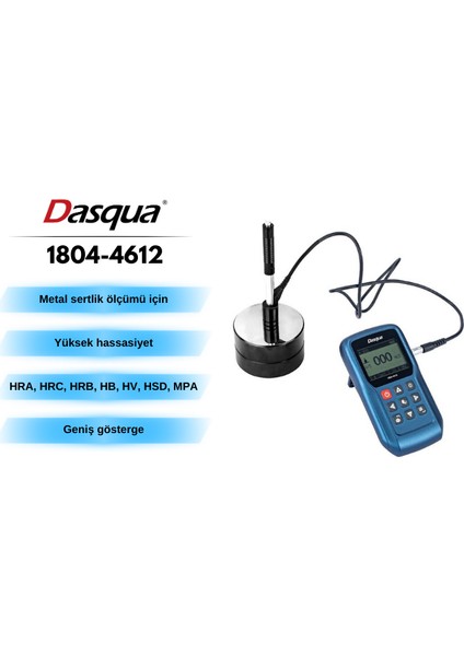 Dasqua 1804-4612 Leeb Metal Sertlik Ölçer