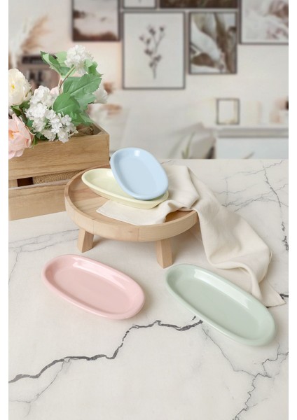 Mix Hitit Kayık Tabak 16 cm 4 Adet 103-307-405-551