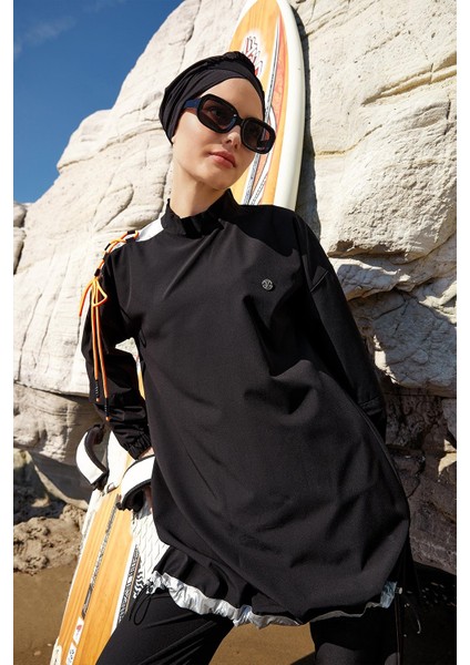 Kadın Spor Likra Tam Kapalı Tesettür Mayo Kimber 1202 Siyah fiyatları