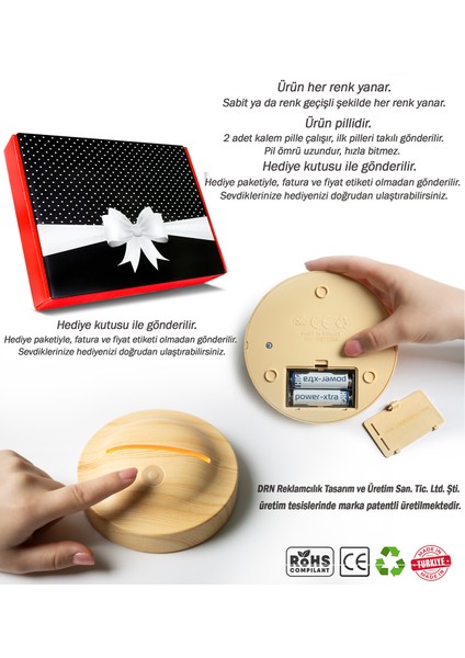 Jinekolog Lamba Doktora Özel Hediye, Ebe Hediyesi, Kadın Hastalıkları ve Doğum Uzmanına Kişiye Özel 3D LED Lamba indirimleri