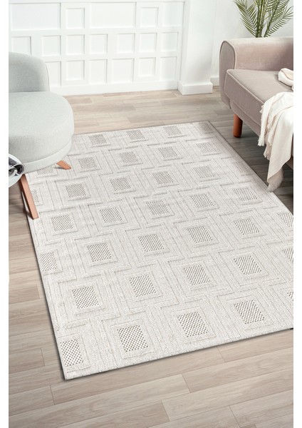 Bravvo BR008 Bej Hav Toz Vermez Salon Mutfak Koridor Oturma Odası Yolluk Dokuma Kilim
