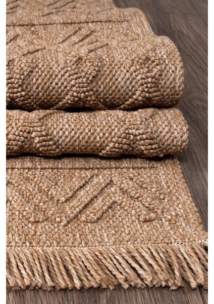 Bravvo BR004 Kahverengi Hav Toz Vermez Salon Mutfak Koridor Oturma Odası Yolluk Dokuma Kilim fırsatları