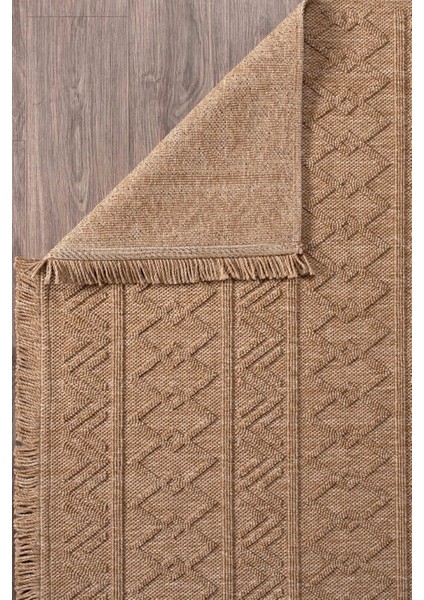 Bravvo BR004 Kahverengi Hav Toz Vermez Salon Mutfak Koridor Oturma Odası Yolluk Dokuma Kilim