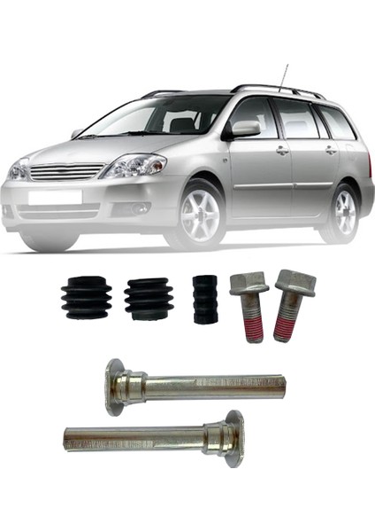 Toyota Corolla E12 2002-2007 BCF1376A Için Ön Fren Kaliper Kaydırıcı Pim Kılavuz Takımı (Yurt Dışından)