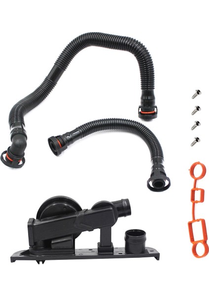 Karter Havalandırma Valfi Pcv ve Hortum Servis Kiti 06F103235 06F103221E Audi A4 Vw Jetta Passat 2.0 T Için (Yurt Dışından)