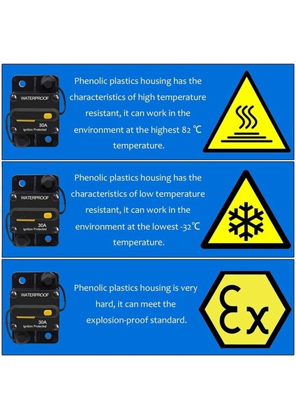 30 Amp Devre Kesici 12V- 48V Dc Trolling Motor Rv Deniz Tekne Araçları Sistem Koruması Için Manuel Sıfırlama (30A) (Yurt Dışından) indirimleri