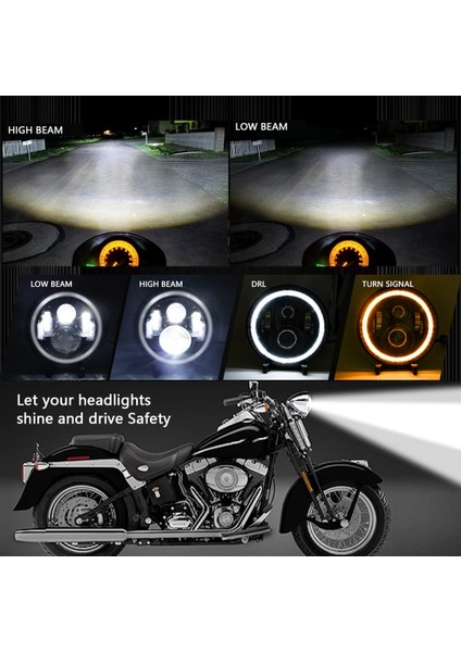 Inç 100W Araba LED Farlar Drl Dönüş Sinyal Işığı LED Işık Halkası Melek Gözler Işıkları Jk Tj Lj Cj H1 H2 (Yurt Dışından) fiyatları