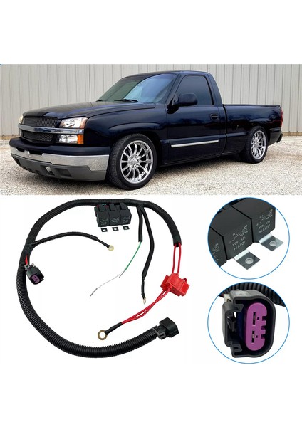 Ecu Kontrolü Çift Elektrikli Fan Yükseltme Kablo Demeti Kiti 7L5533A226T 1996-2006 Gm Kamyon Suv Için (Yurt Dışından)