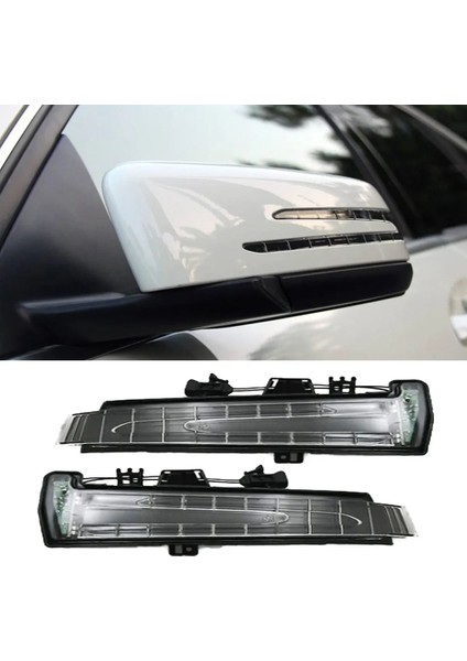 Mercedes Benz Ec Sınıfı 2009-2015 Için Dış Kapı Ayna LED Gösterge Düzeneği Sol Sağ A1569069300 A1569069400 (Yurt Dışından)