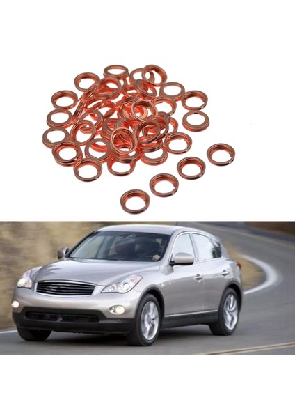 50 Adet Motor Yağı Tahliye Tapası Conta Yıkayıcı Conta Halkaları Infiniti Nissan 1102601M02 (Yurt Dışından)