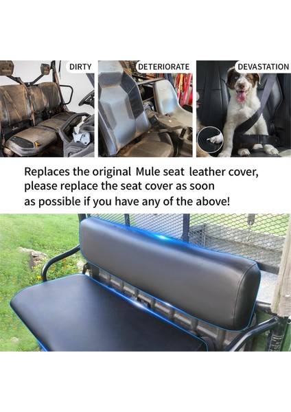 Kawasaki Mule 2500 2510 3000 3010 Su Geçirmez Tam Koruma Utv Koltuk Kılıfı Için Ön Sıra Koltuk Kılıfı (Yurt Dışından)
