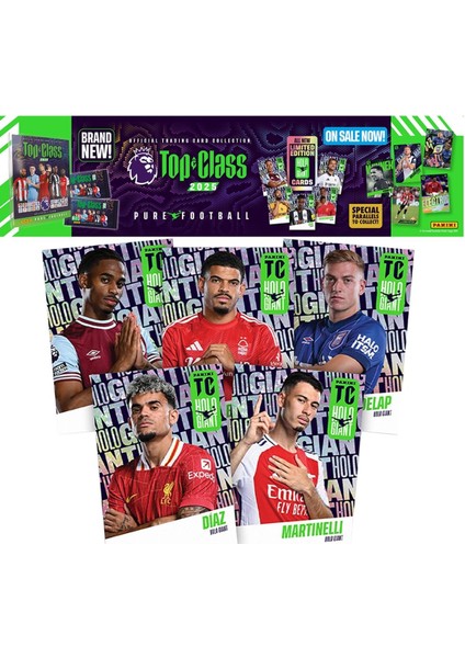 Premier League Top Class 2025 Trading Cards 8li modelleri