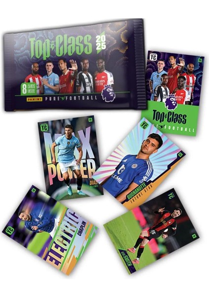 Toyika Panini Premier League Top Class 2025 Trading Cards 8li x 24 Adet fiyatları