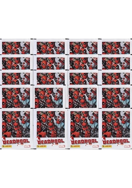 Marvel Deadpool Sticker And Card Collection 15 Paket(75 Sticker)