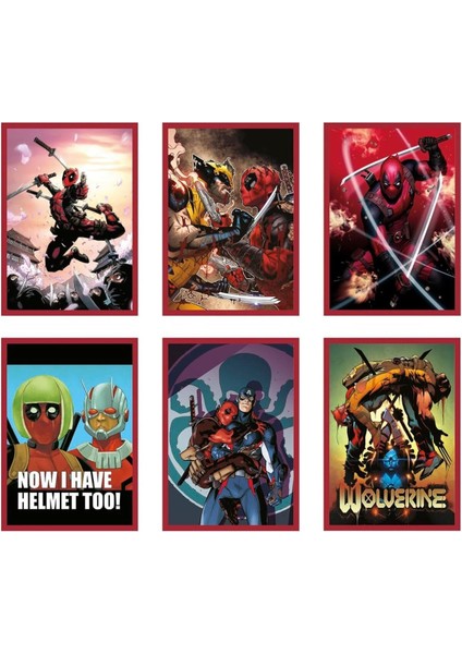 Marvel Deadpool Sticker And Card Collection 15 Paket(75 Sticker) fiyatları