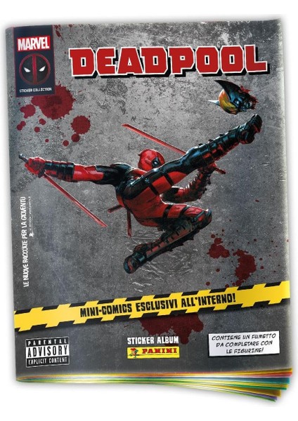 Deadpool Lisanslı Sticker And Card Collection 1 Albüm+ 10 Paket (40 Sticker+10 Kart) Set fiyatları