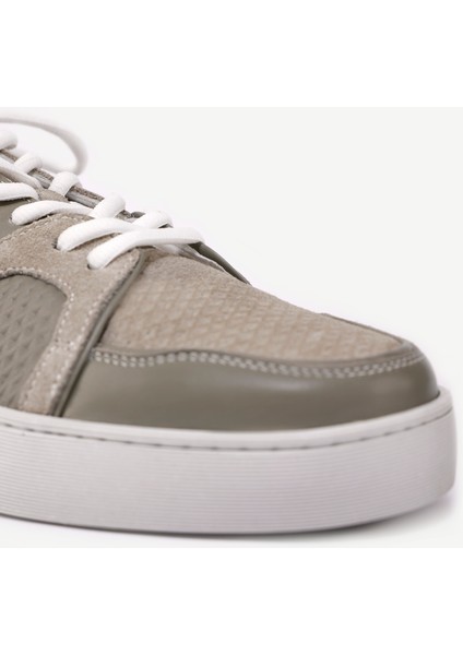Deri-Süet Detaylı Sneaker