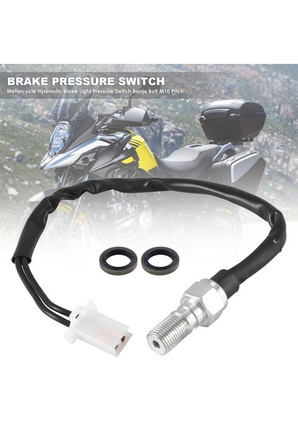 Motosiklet Hidrolik Fren Lambası Basınç Anahtarı Banjo Cıvata M10 Pitch Honda Kawasaki Yamaha Nissan Atv M10 1 mm (Yurt Dışından)