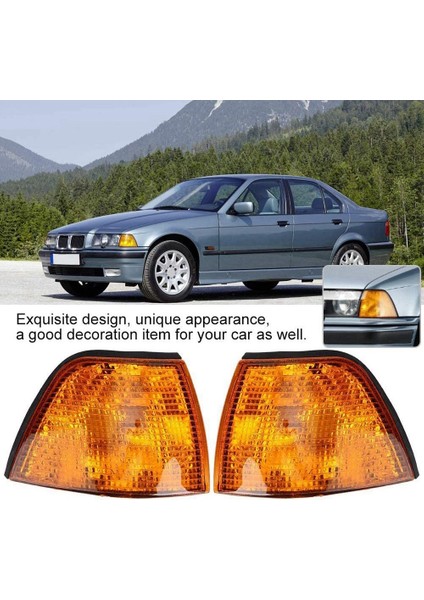 Bmw E36 Sedan 1992-1998 Için Ampul Dönüş Sinyali Göstergesi Olmadan 2 Adet Araba Köşe Işık (Yurt Dışından) modelleri