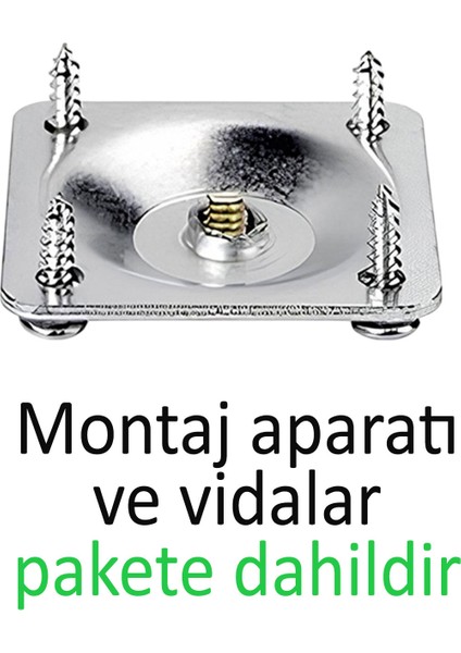 Ahşap Ayak 15 cm 8'li Set Koyu Meşe M8 Civatalı Bağlantı Aparatlı Dolap Mobilya Koltuk Kanepe Destek Ayağı Ayakları