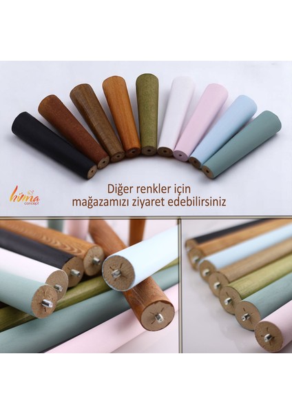Ahşap Ayak 15 cm 8'li Set Koyu Meşe M8 Civatalı Bağlantı Aparatlı Dolap Mobilya Koltuk Kanepe Destek Ayağı Ayakları