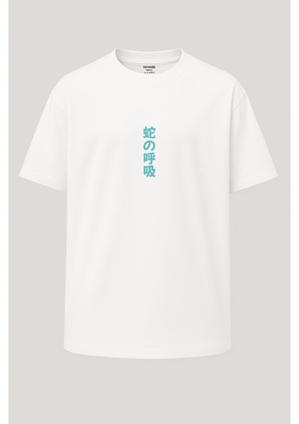 Oversize Obanai Iguro Demon Slayer Baskılı Unisex Tişört