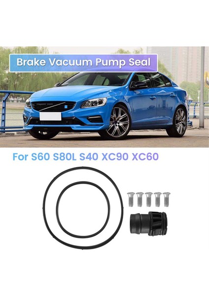 31401556 Araba Fren Vakum Pompası Contası Volvo S60 S80L S40 XC90 XC60 Takviye Pompası Tamir Kiti Sızdırmazlık Halkası Vida (Yurt Dışından)