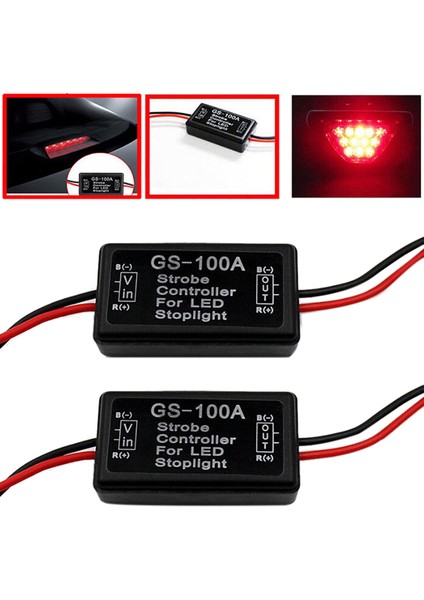 Araba GS-100A LED Fren Lambası Flaş Kontrol Cihazı (Yurt Dışından)