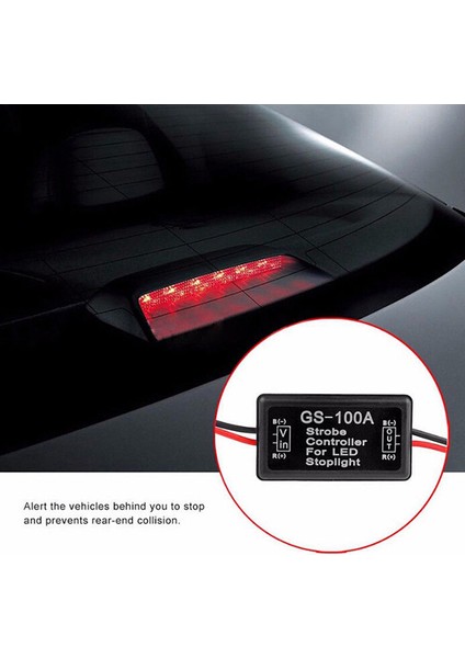 Araba GS-100A LED Fren Lambası Flaş Kontrol Cihazı (Yurt Dışından)