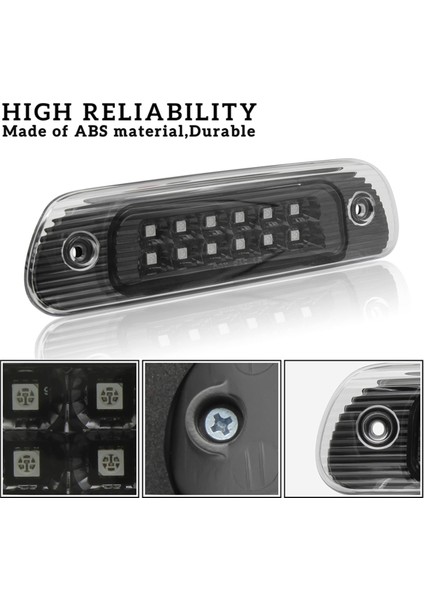 Jeep Grand Cherokee 1999-2004 Için LED 3rd Üçüncü Fren Lambası Arka Yüksek Dağı Stop Lambası Lambası, Şeffaf Lens (Yurt Dışından)