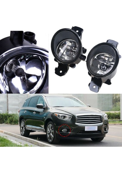 Araba Sürücü Yolcu Tarafı Sis Işık Lambaları Nissan Infiniti Altima Maxima Rogue Sentra 2615589927 2615089927 (Yurt Dışından)