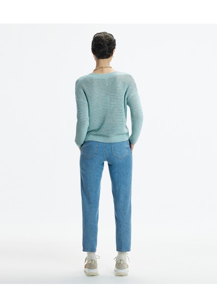 Önü Kırma Detaylı Denim Pantolon fiyatları