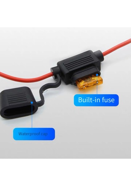 5 Adet Araba Mini Bıçak Sigorta Tutucu Su Sıçramasına Dayanıklı Kutu 12V 30A Sigorta Bıçaklı Koparma Anahtar Priz Araba Sigorta Soketi (Yurt Dışından)