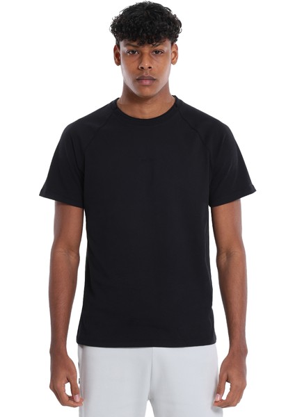 Kofu Erkek Siyah Günlük Stil T-Shirt 25YE020-SYH fırsatları