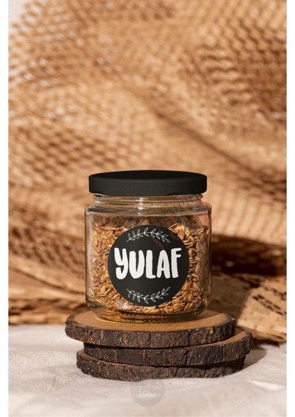 Baharat - Bakliyat - Kuruyemiş Kavanoz Etiketi Suya Dayanıklı Modern Minimal Sticker - Şeffaf Etiket Model.bitter