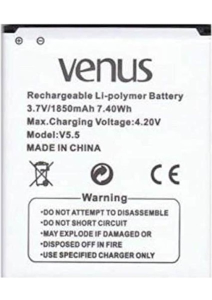 Vestel Venüs 5.5 Pil Batarya 1850 Mah