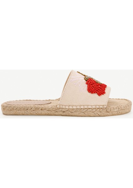 Boncuk Işlemeli Espadril Terlik fiyatları