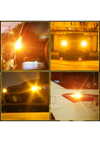 2x 7440 Canbus Süper Parlak Hata LED Ampul T20 W21W 144 Smd Amber Ters Kuyruk Dönüş Sinyali Işık Için (Yurt Dışından)