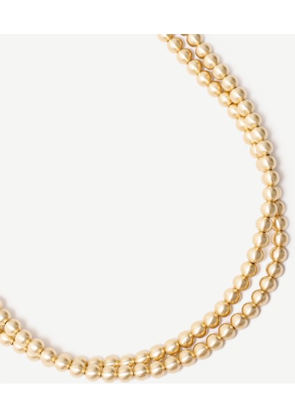 Gold Boncuk Detaylı Uzun Kolye fiyatları