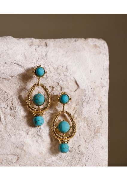 Doğal Taş Içerikli Sallantılı Küpe fiyatları