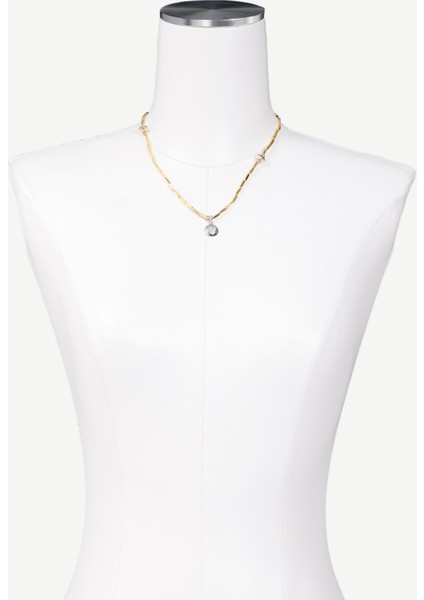 Kalp Uçlu Gold Kolye modelleri