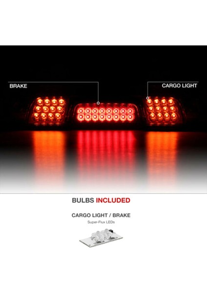 Araba LED 3. Üçüncü Fren Lambası Yüksek Montajlı Fren Lambası Chevy Silverado Gmc Sierra 1500 2500HD 3500 Hd LED 2014-2018 (Yurt Dışından)