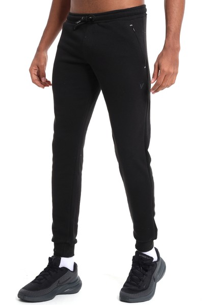 Kure Erkek Siyah Günlük Stil Eşofman Altı 25YE019-SYH